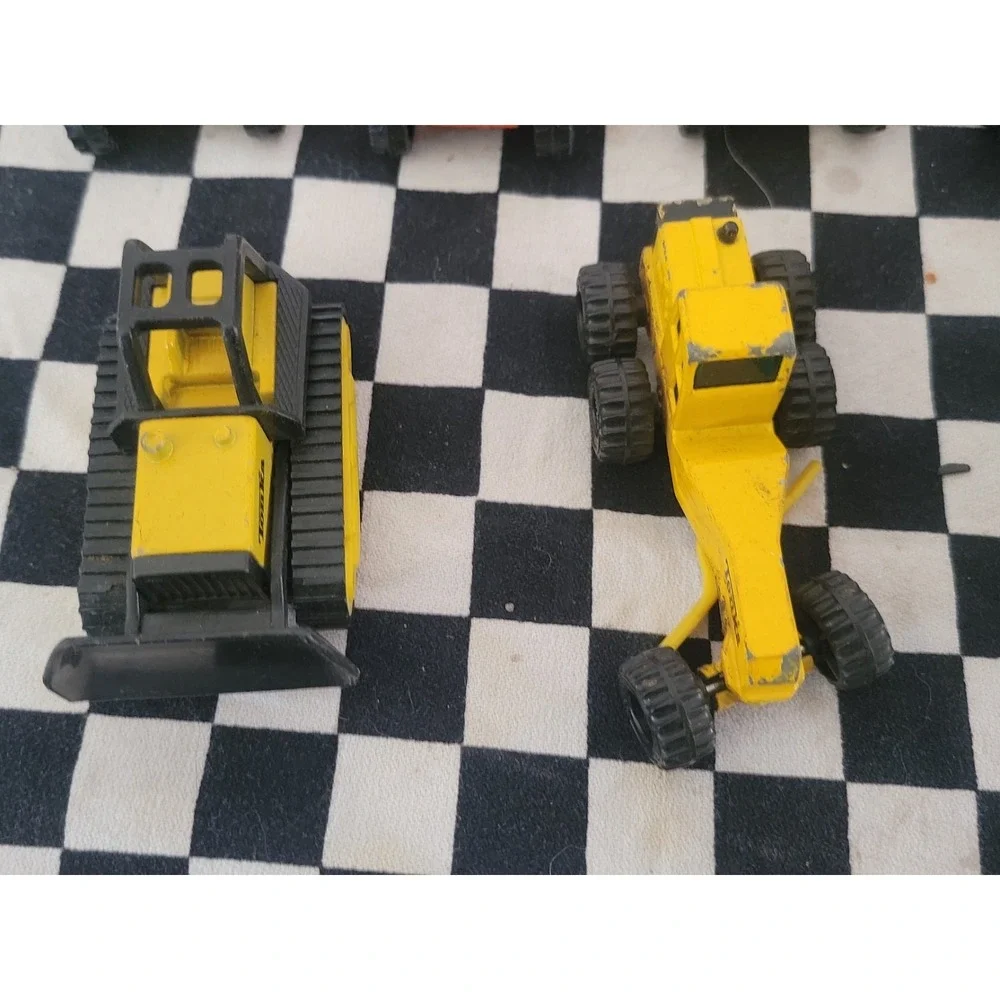 Tonka Vehicle Lot – 14 Total – Mostly 1990s – Construction Trucks +‎ Van